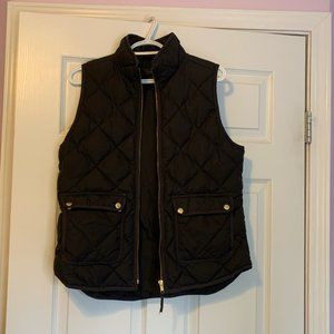 J Crew Quilted Down Vest